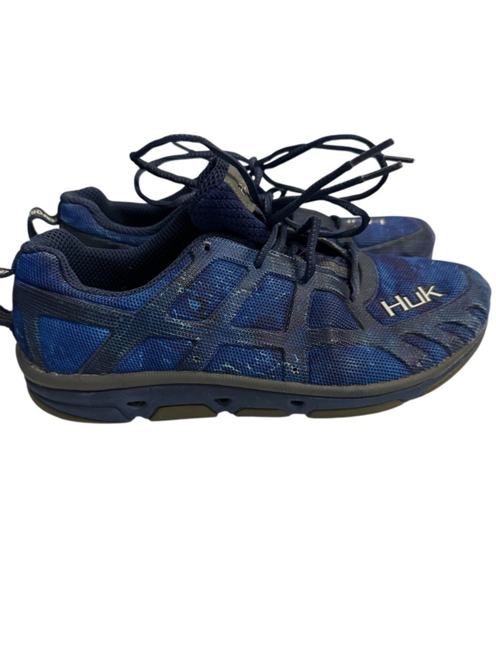 HUK Attack Subphantis Gulf Stream Fishing Shoes Blue Men's 9.5 Water Sneakers